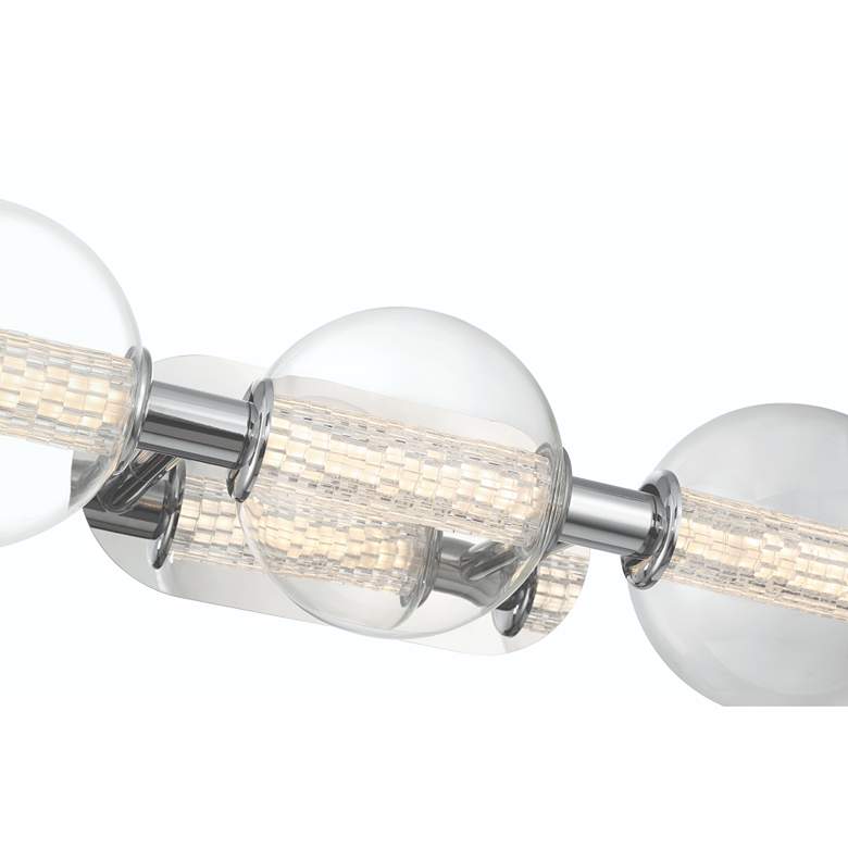 Image 3 Eurofase Atomo 24 3/4" Wide Chrome 3-Light LED Bath Light more views