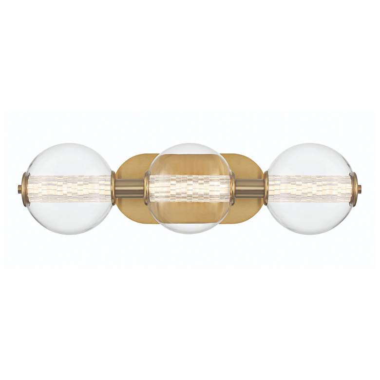 Image 2 Eurofase Atomo 24 3/4" Wide Gold 3-Light LED Bath Light