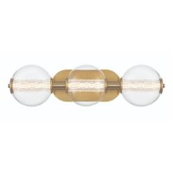 Eurofase Atomo 24 3/4" Wide Gold 3-Light LED Bath Light