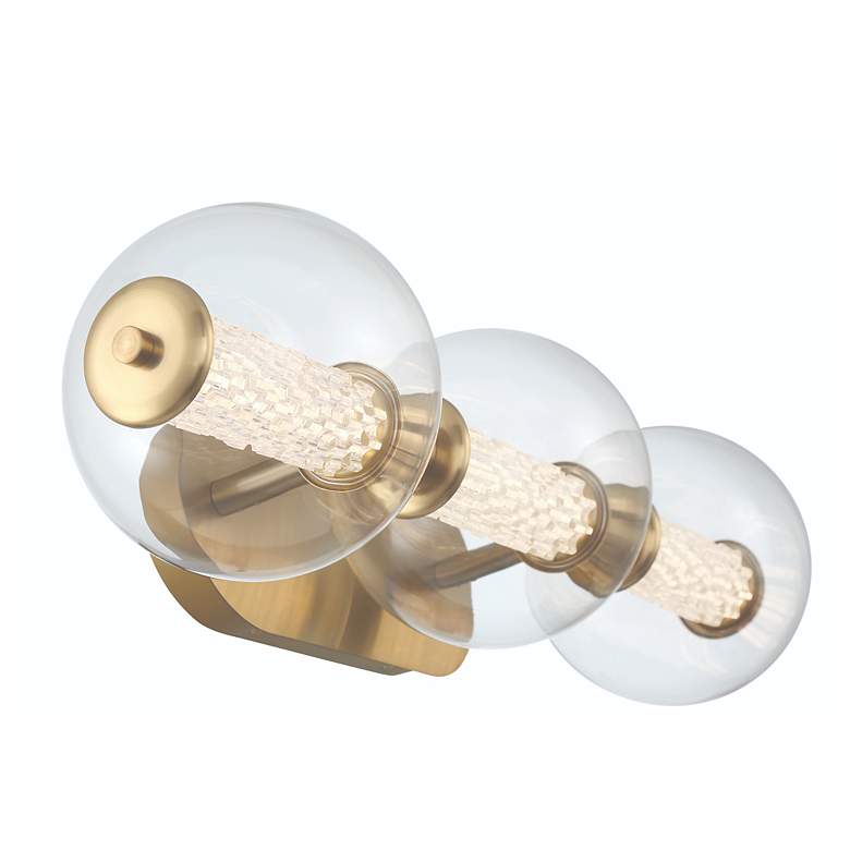 Image 5 Eurofase Atomo 24 3/4" Wide Gold 3-Light LED Bath Light more views