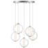 Eurofase Atomo 25 3/4" Wide Chrome LED Multi-Light Pendant