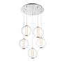 3_Eurofase Atomo 25 3/4" Wide Chrome LED Multi-Light Pendant more views
