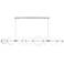 Eurofase Atomo 73 1/2" Wide Chrome LED Linear Chandelier