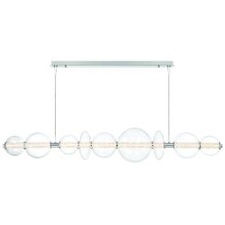 Eurofase Atomo 73 1/2" Wide Chrome LED Linear Chandelier
