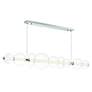 Eurofase Atomo 73 1/2" Wide Chrome LED Linear Chandelier