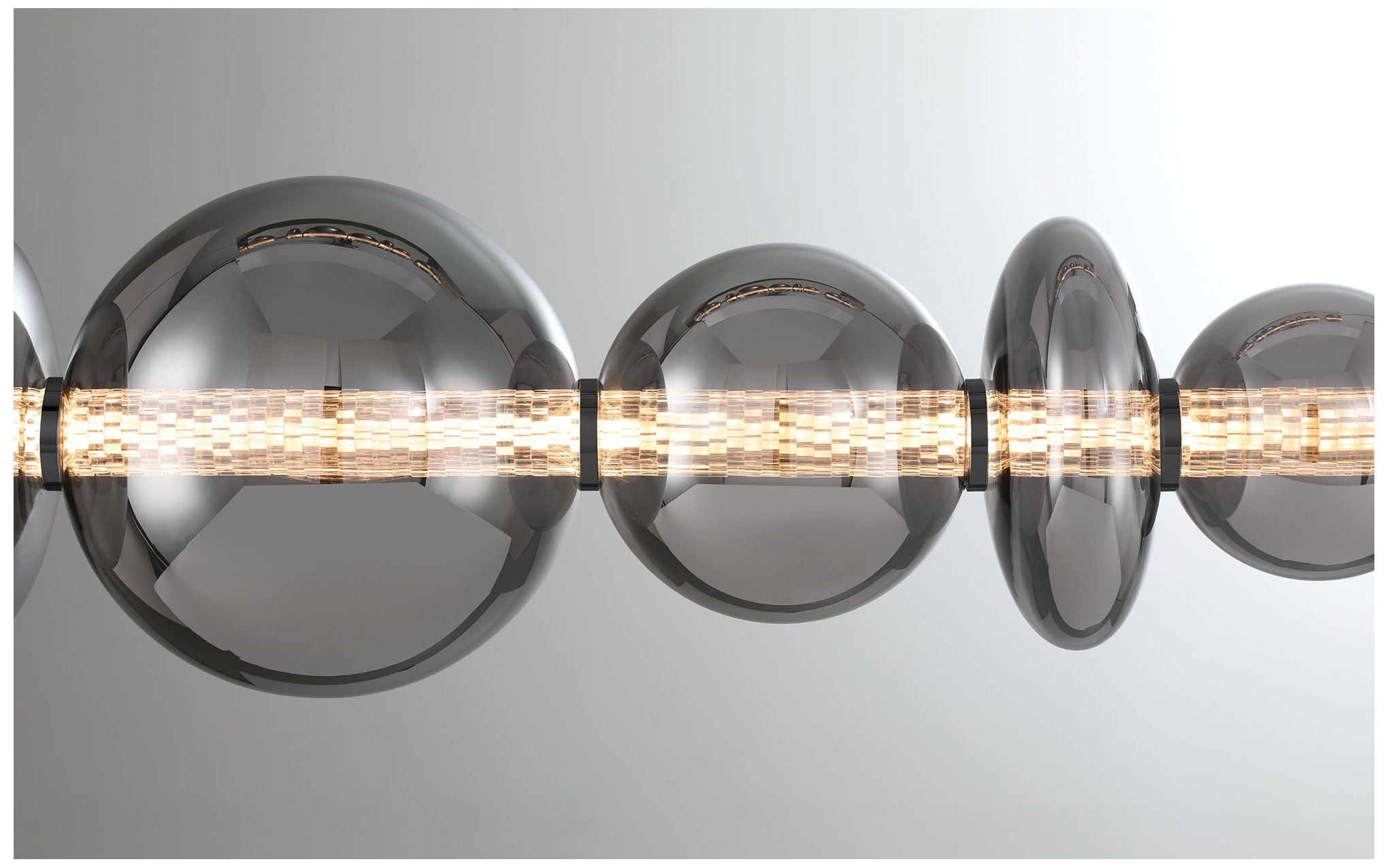 Image 6 Eurofase Atomo 74" Modern 3-Light Linear LED Chandelier in Black more views