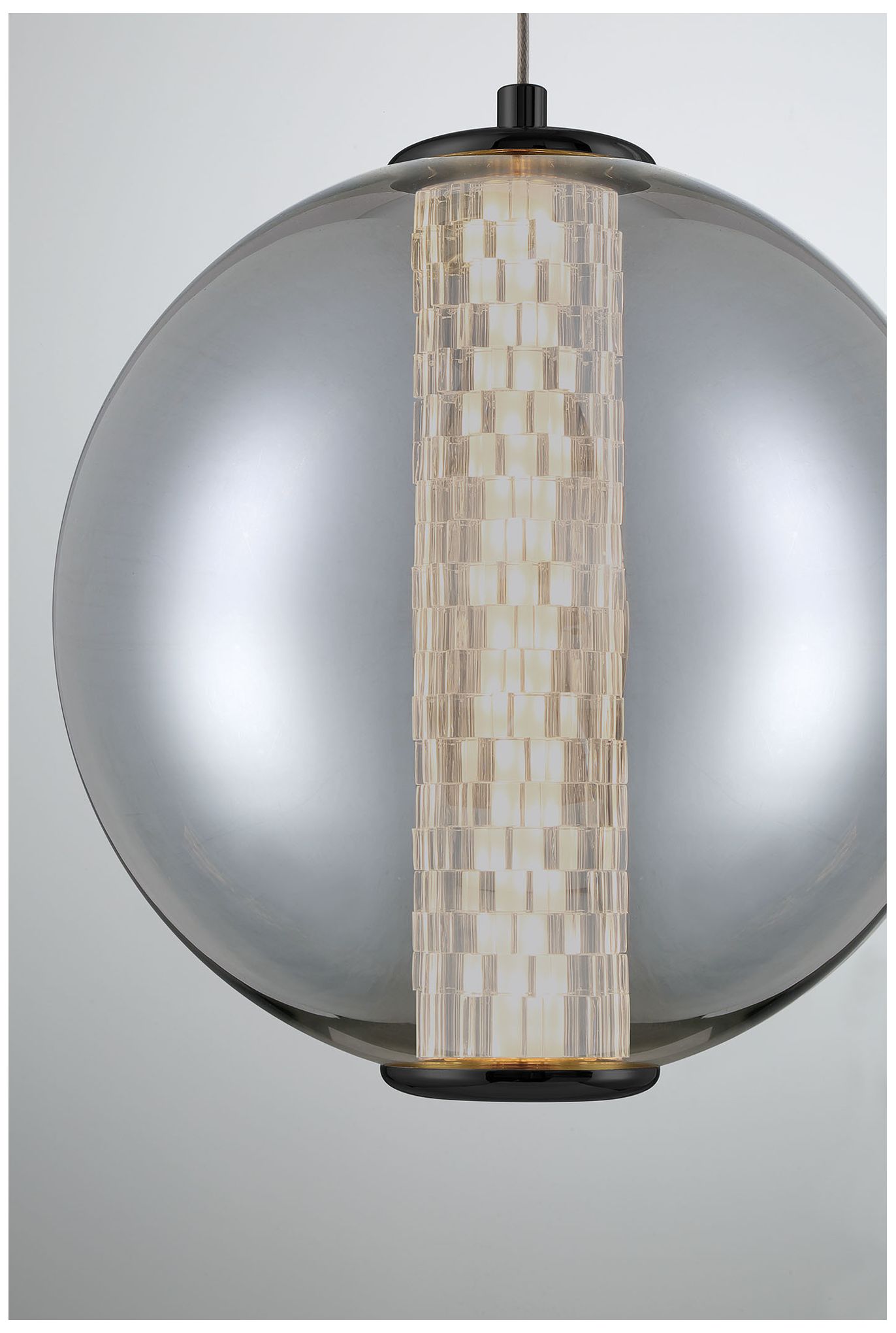 Image 2 Eurofase Atomo 9" Matte Black LED Pendant Light more views