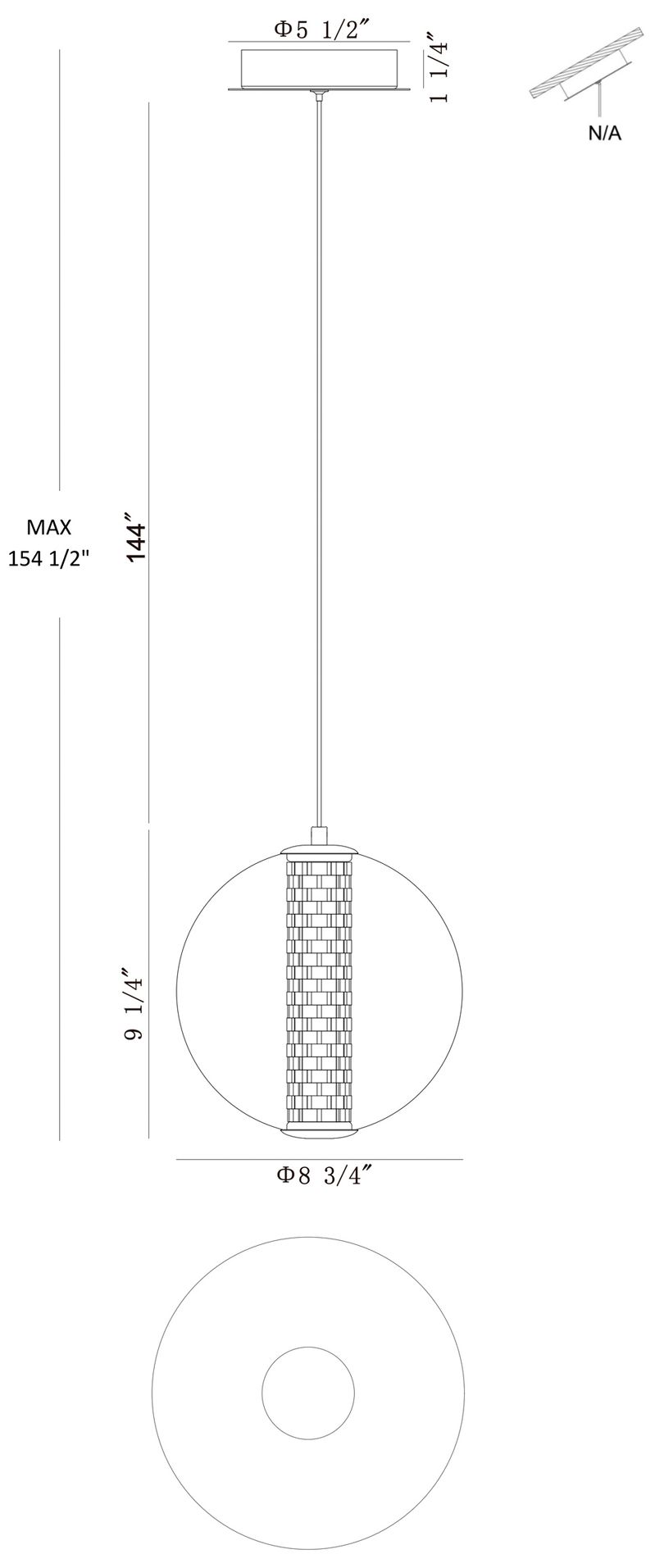 Image 4 Eurofase Atomo 9" Matte Black LED Pendant Light more views