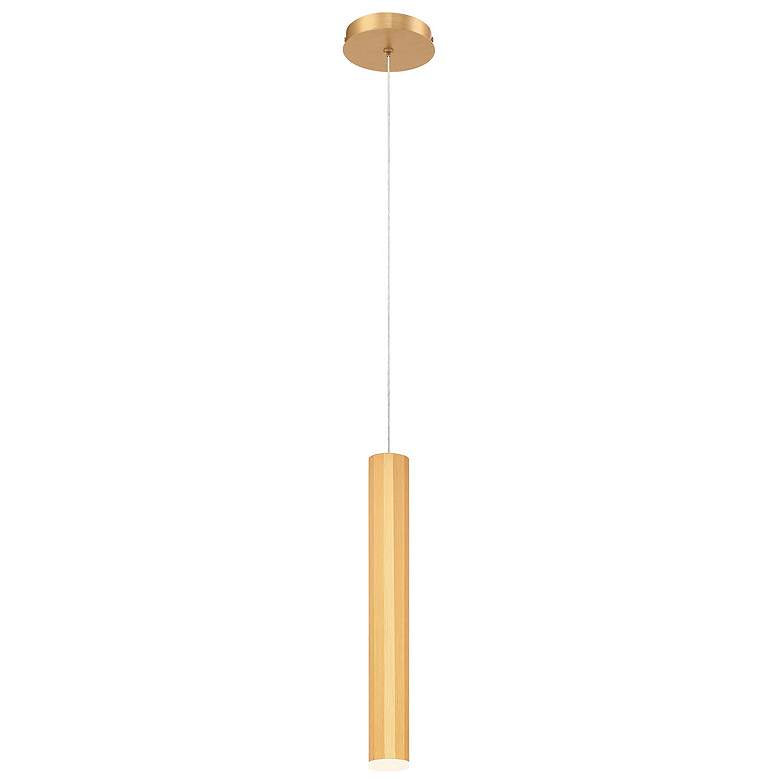 Image 1 Eurofase Baldwin 2" Wide Gold Tube LED Mini Pendant
