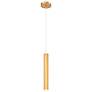 1_Eurofase Baldwin 2" Wide Gold Tube LED Mini Pendant