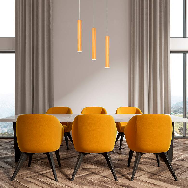 Image 2 Eurofase Baldwin 2" Wide Gold Tube LED Mini Pendant more views