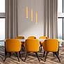 2_Eurofase Baldwin 2" Wide Gold Tube LED Mini Pendant more views