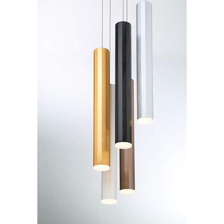 Image 3 Eurofase Baldwin 2" Wide Gold Tube LED Mini Pendant more views
