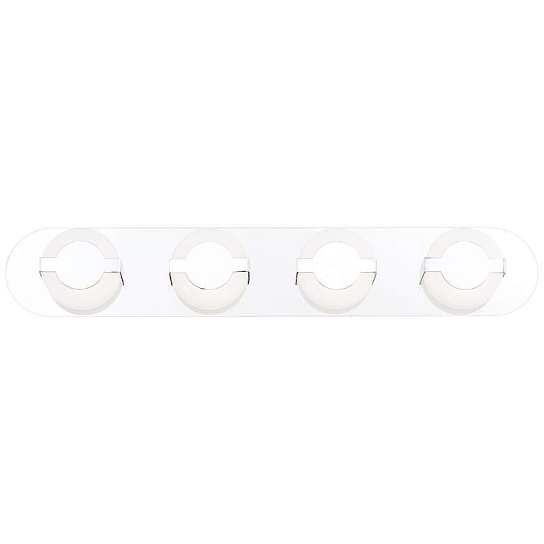 Image 1 Eurofase Balewood 29 1/4" Wide Chrome 4-Light LED Bath Light
