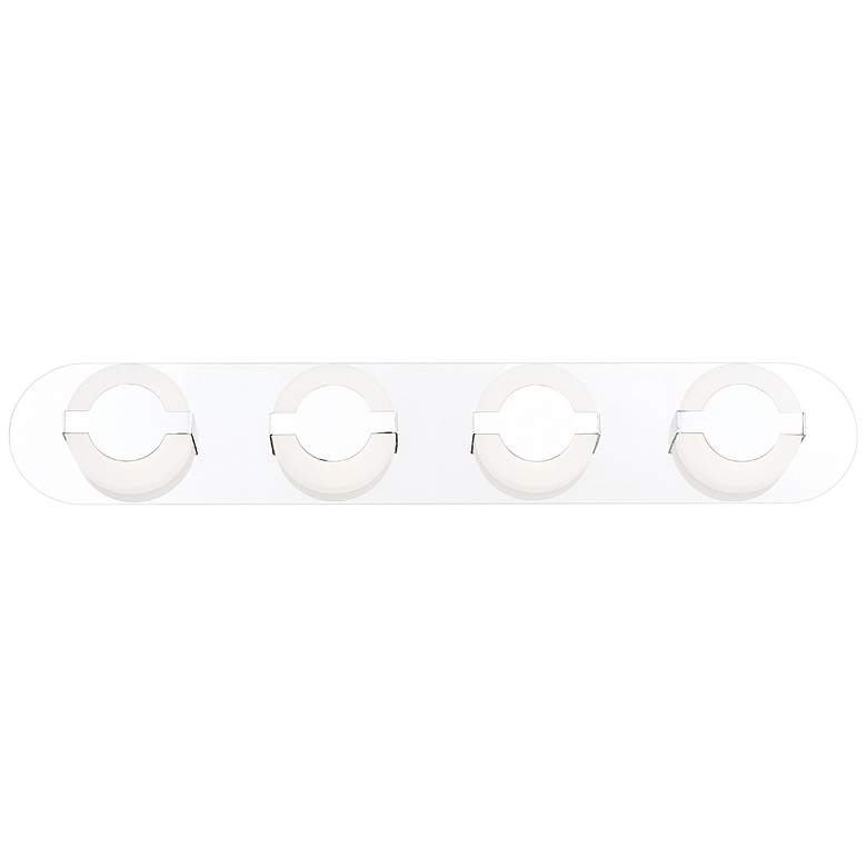 Image 1 Eurofase Balewood 29 1/4 inch Wide Chrome 4-Light LED Bath Light