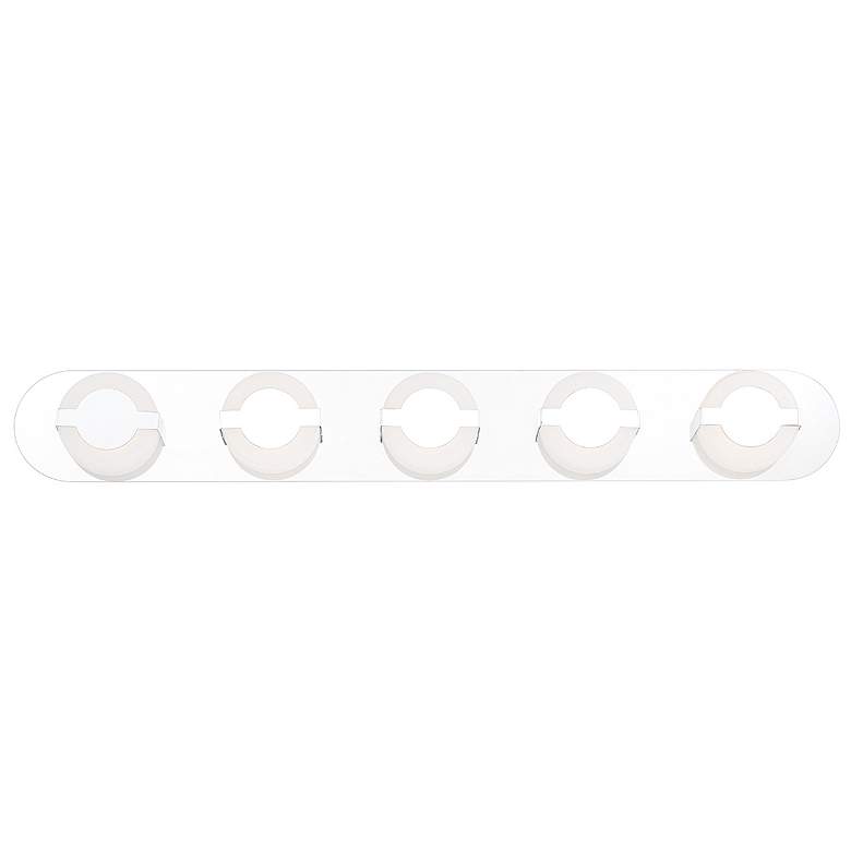 Image 1 Eurofase Balewood 5 In. x 36.75 In. Integrated LED Bathbar in Chrome