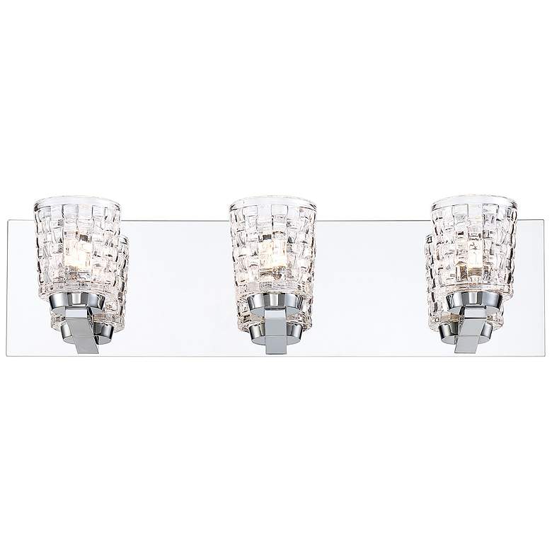 Image 1 Eurofase Banbury 19 3/4 inch Wide Chrome 3-Light LED Bath Light