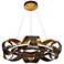 Eurofase Banderia 22 1/2" Wide Bronze LED Chandelier