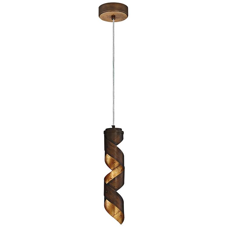 Image 2 Eurofase Banderia 3 1/2 inch Wide Bronze LED Mini Pendant