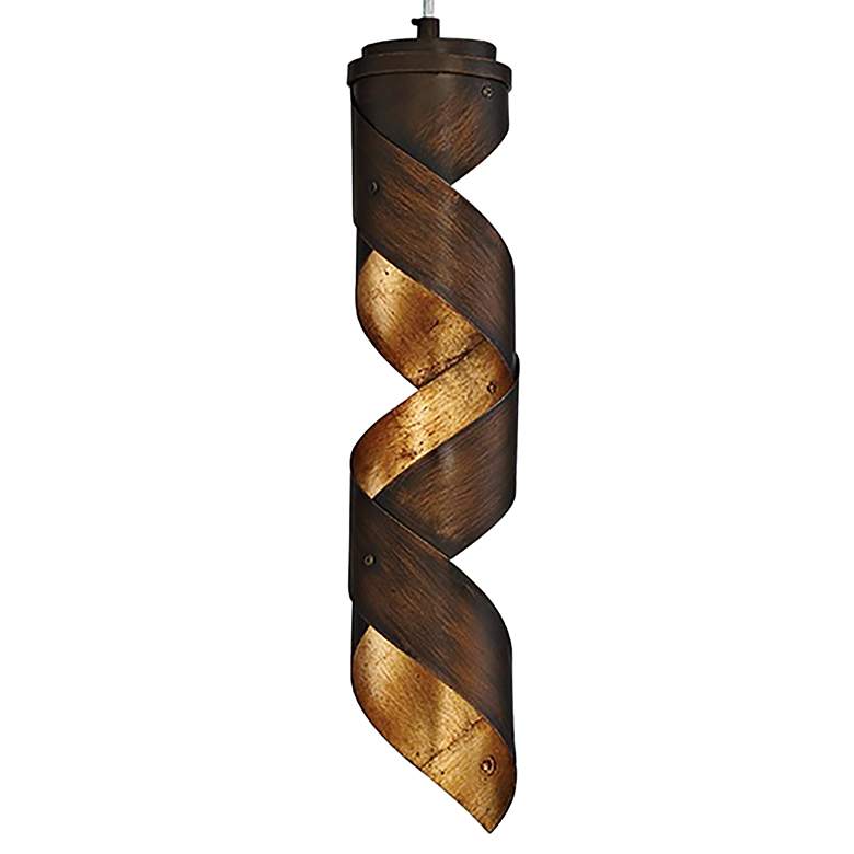 Image 3 Eurofase Banderia 3 1/2 inch Wide Bronze LED Mini Pendant more views