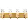 1_Eurofase Baritone 26" Wide Gold LED Vanity Bath Light