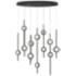 Eurofase Barletta 23.50 In. x 12 In. Integrated LED Chandelier in Black