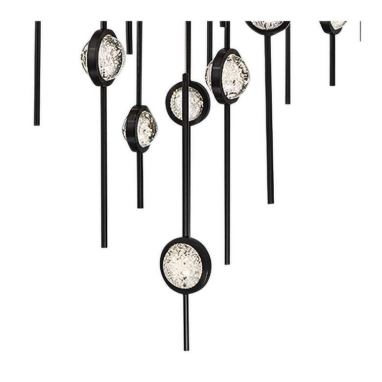 Image 2 Eurofase Barletta 23.50 In. x 39.75 In. Integrated LED Chandelier in Black more views