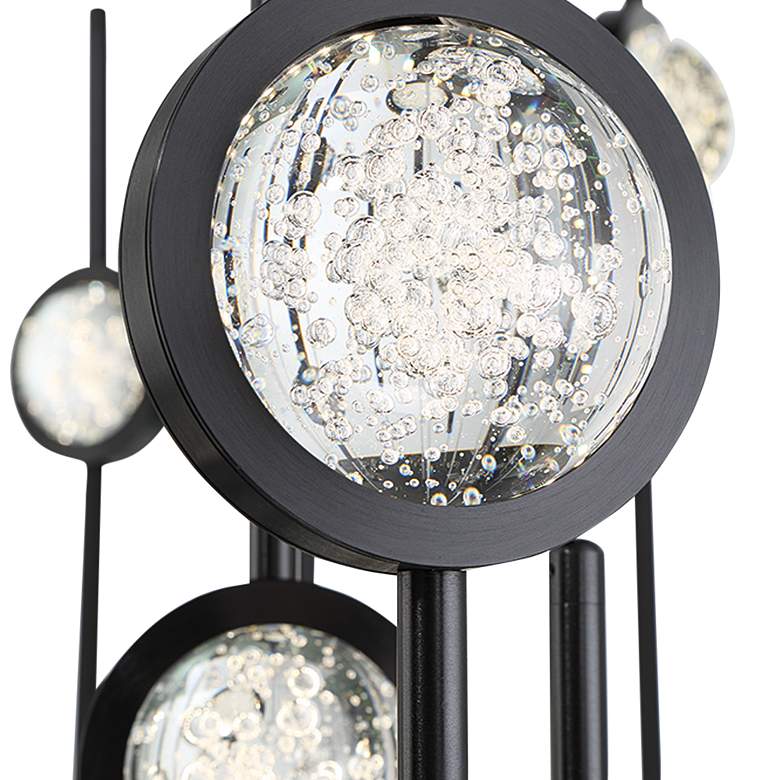 Image 3 Eurofase Barletta 23.50 In. x 39.75 In. Integrated LED Chandelier in Black more views