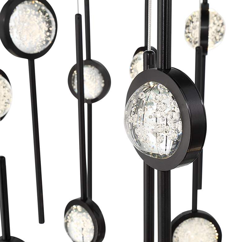 Image 5 Eurofase Barletta 23.50 In. x 39.75 In. Integrated LED Chandelier in Black more views