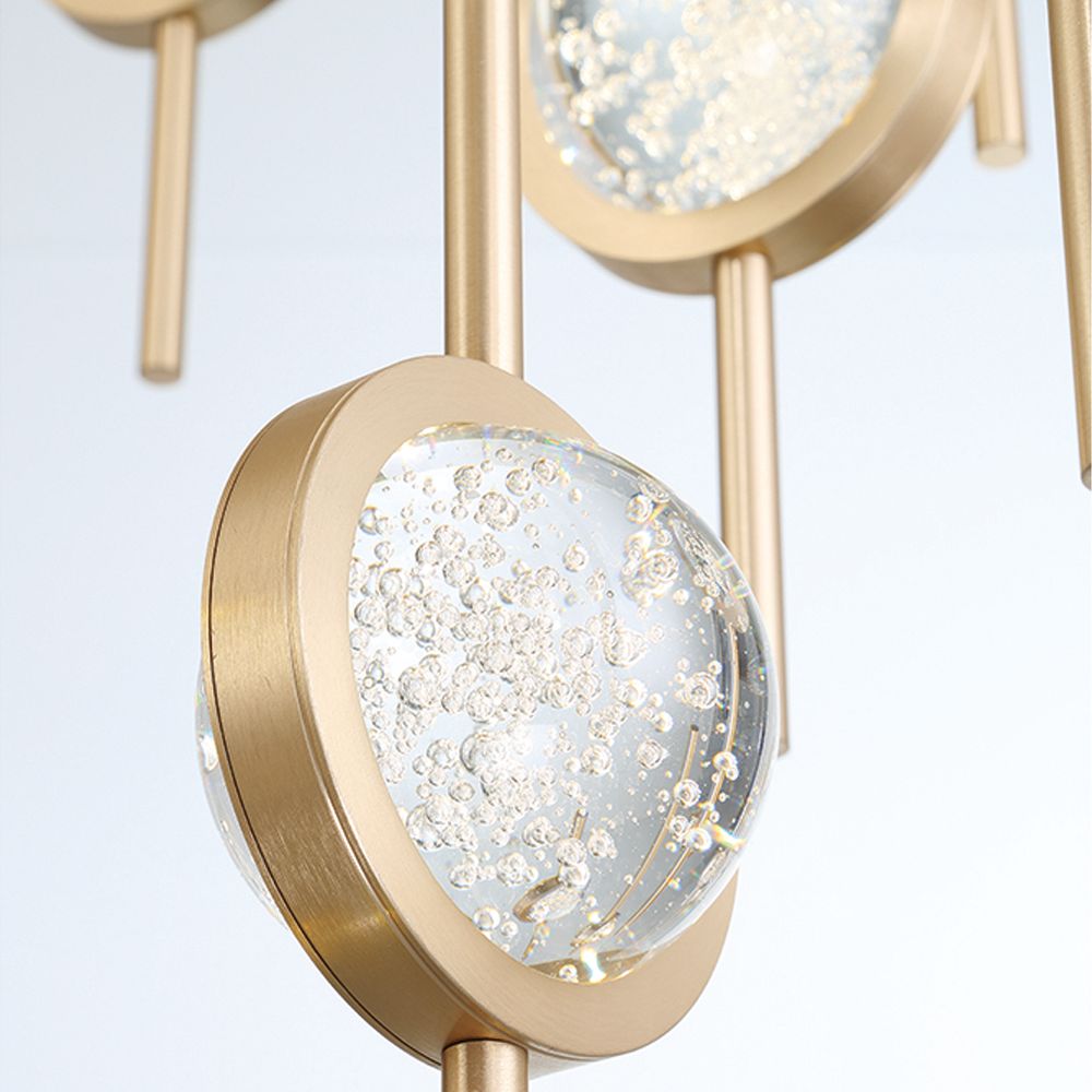 Image 4 Eurofase Barletta 23.50 In. x 39.75 In. Integrated LED Chandelier in Gold more views