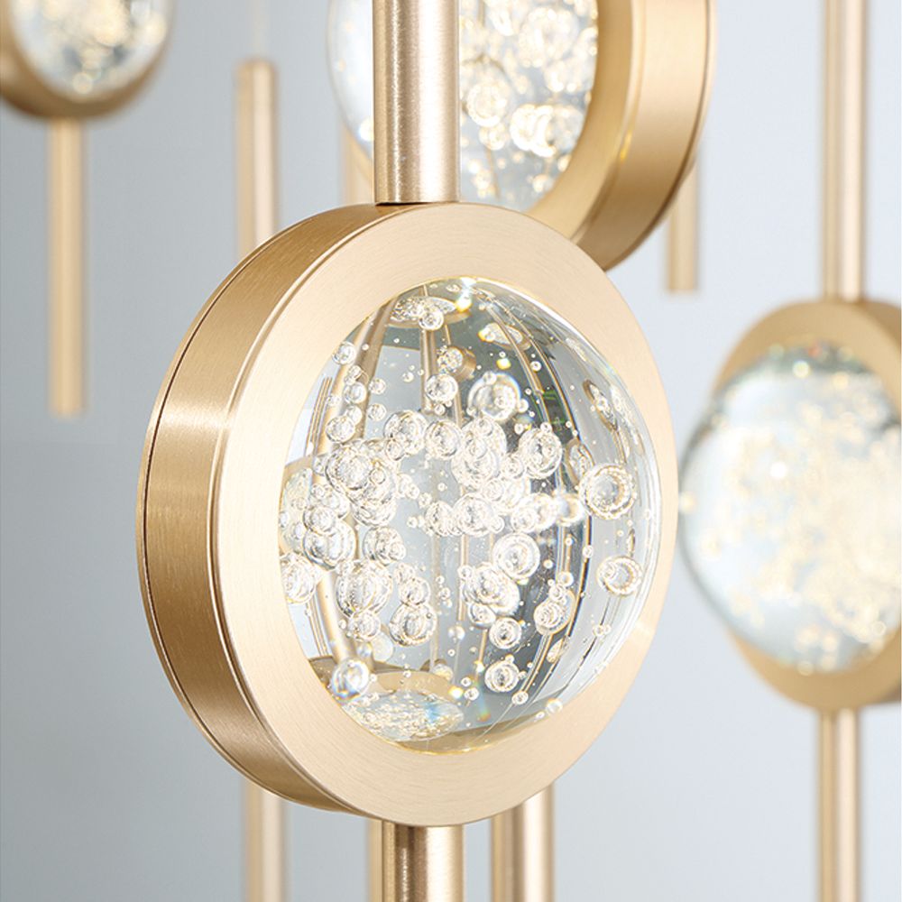 Image 5 Eurofase Barletta 23.50 In. x 39.75 In. Integrated LED Chandelier in Gold more views