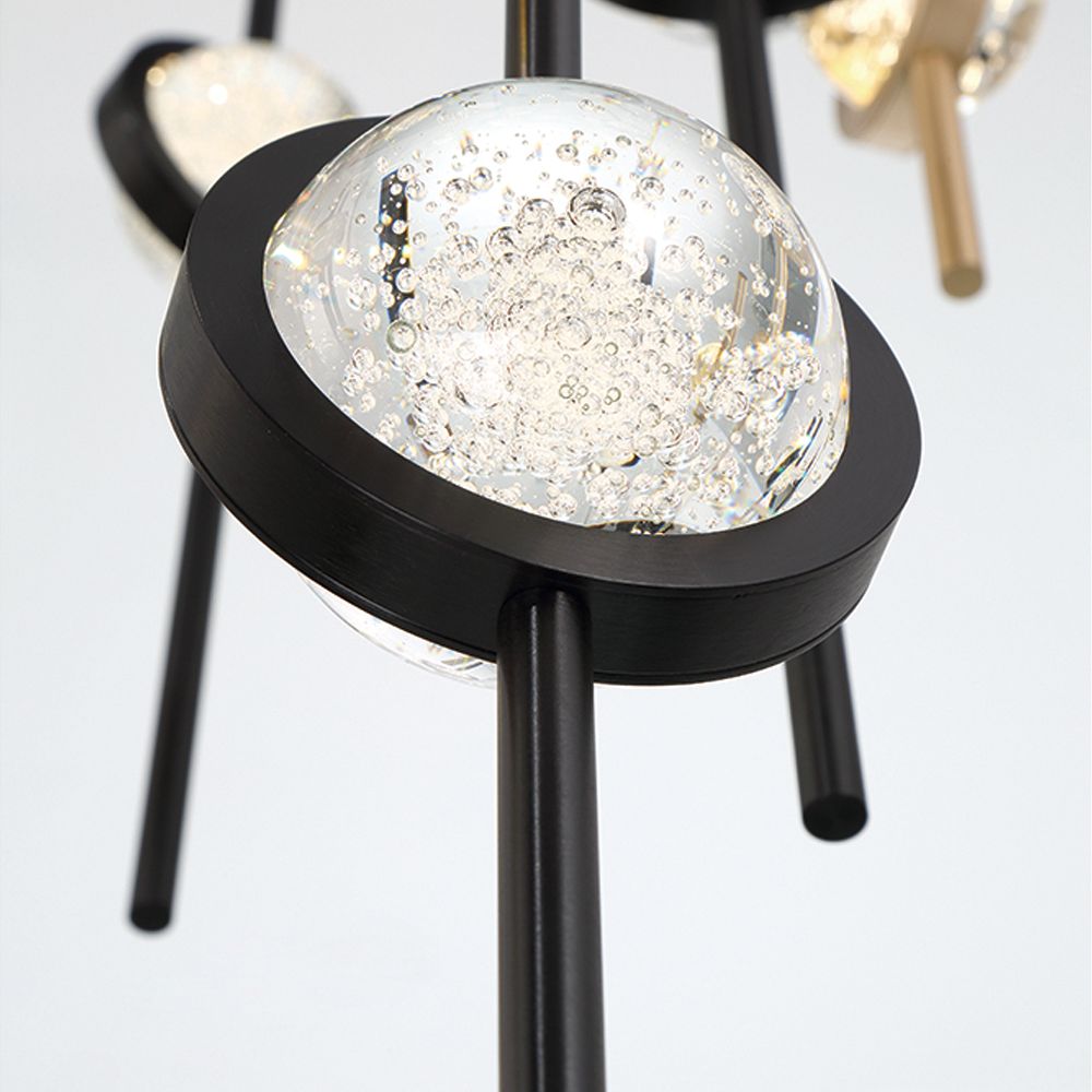 Image 6 Eurofase Barletta 23.50 In. x 39.75 Integrated LED Chandelier in Black/Gold more views