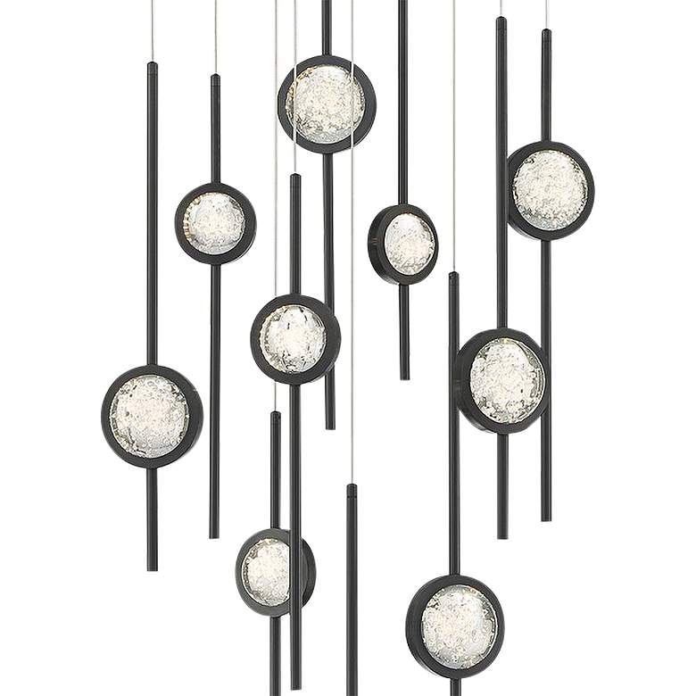 Image 3 Eurofase Barletta 24 inch Wide Black Anodized Aluminum LED Chandelier more views