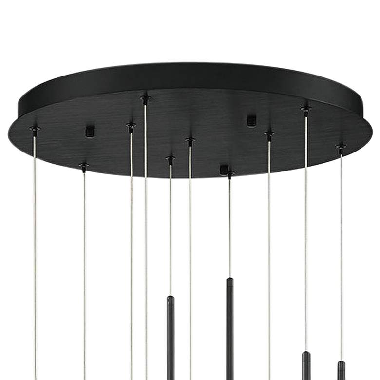 Image 4 Eurofase Barletta 24 inch Wide Black Anodized Aluminum LED Chandelier more views