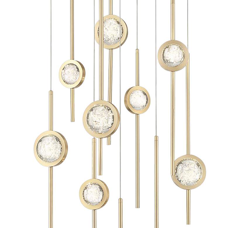 Image 3 Eurofase Barletta 24 inch Wide Brass Anodized Aluminum LED Chandelier more views