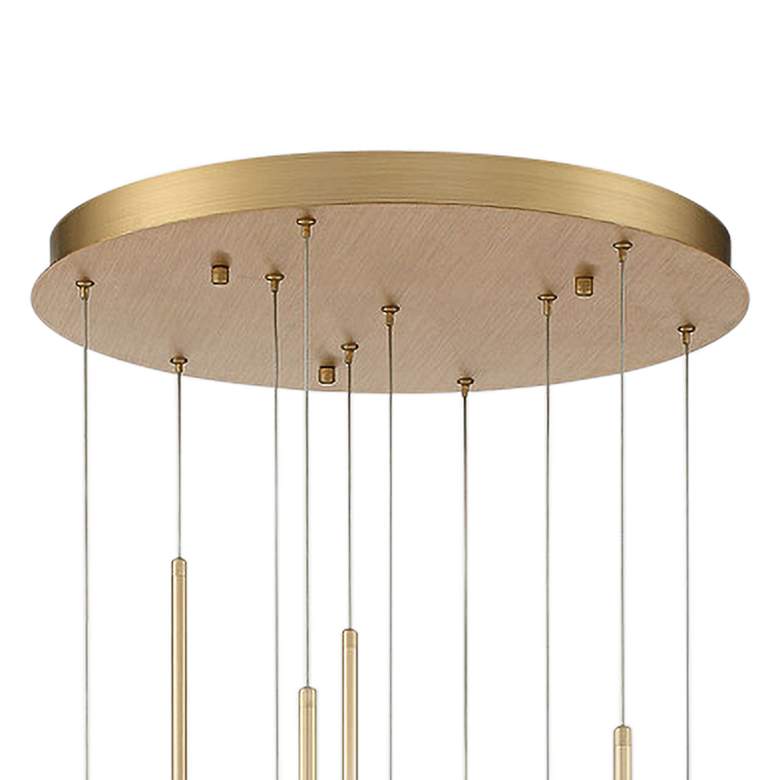 Image 4 Eurofase Barletta 24" Wide Brass Anodized Aluminum LED Chandelier more views