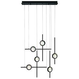 Image1 of Eurofase Barletta 32" LED Chandelier Black