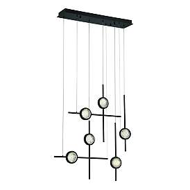 Image3 of Eurofase Barletta 32" LED Chandelier Black more views