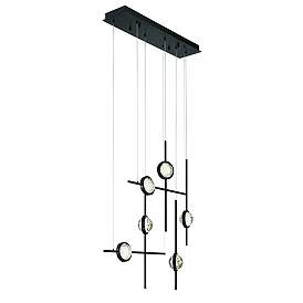 Image4 of Eurofase Barletta 32" LED Chandelier Black more views