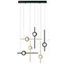 Thumbnail1 of Eurofase Barletta 32" LED Chandelier Gold And Black