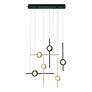 Thumbnail2 of Eurofase Barletta 32" LED Chandelier Gold And Black more views