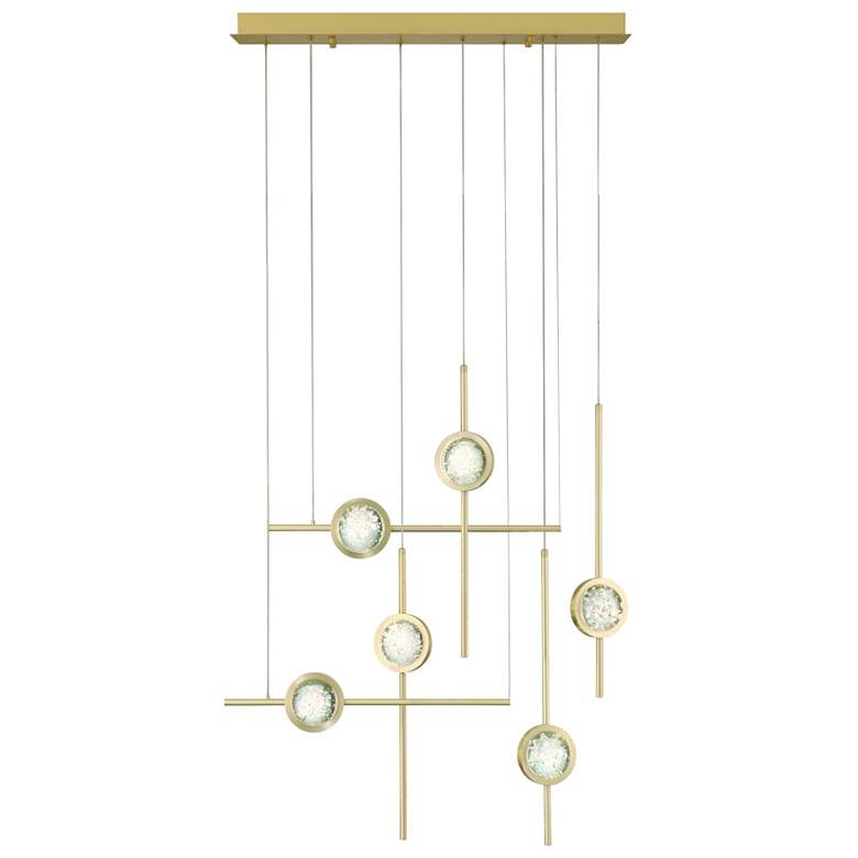 Image 1 Eurofase Barletta 32" LED Chandelier Gold
