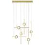 1_Eurofase Barletta 32" LED Chandelier Gold