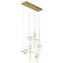 4_Eurofase Barletta 32" LED Chandelier Gold more views