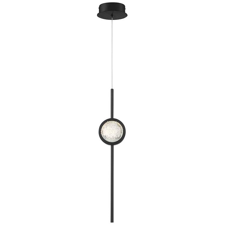 Image 1 Eurofase Barletta 4 3/4 inch Wide Black LED Mini Pendant Light