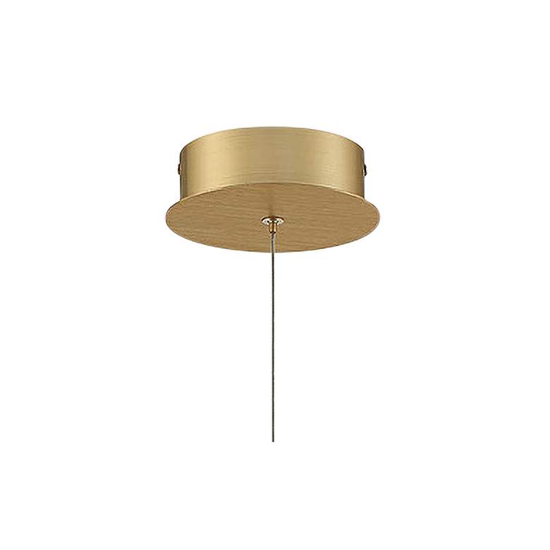 Image 3 Eurofase Barletta 4 3/4 inch Wide Brass LED Mini Pendant Light more views