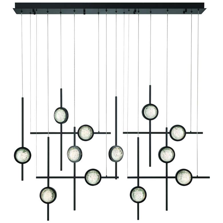 Image 1 Eurofase Barletta 53" LED Chandelier Black