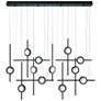 1_Eurofase Barletta 53" LED Chandelier Black