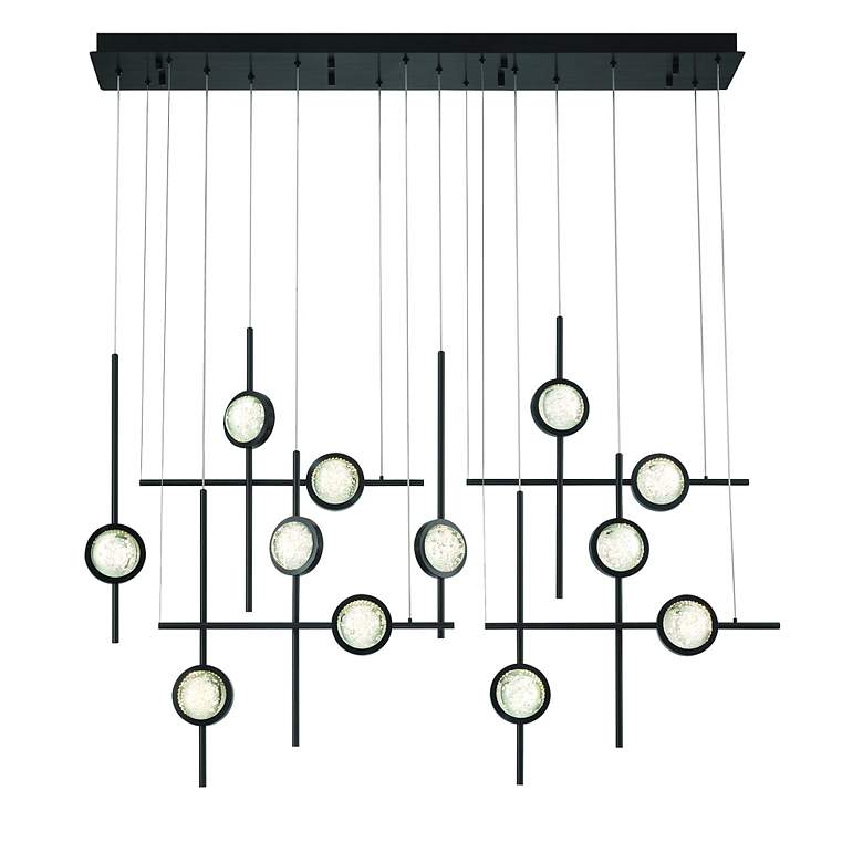 Image 2 Eurofase Barletta 53" LED Chandelier Black more views