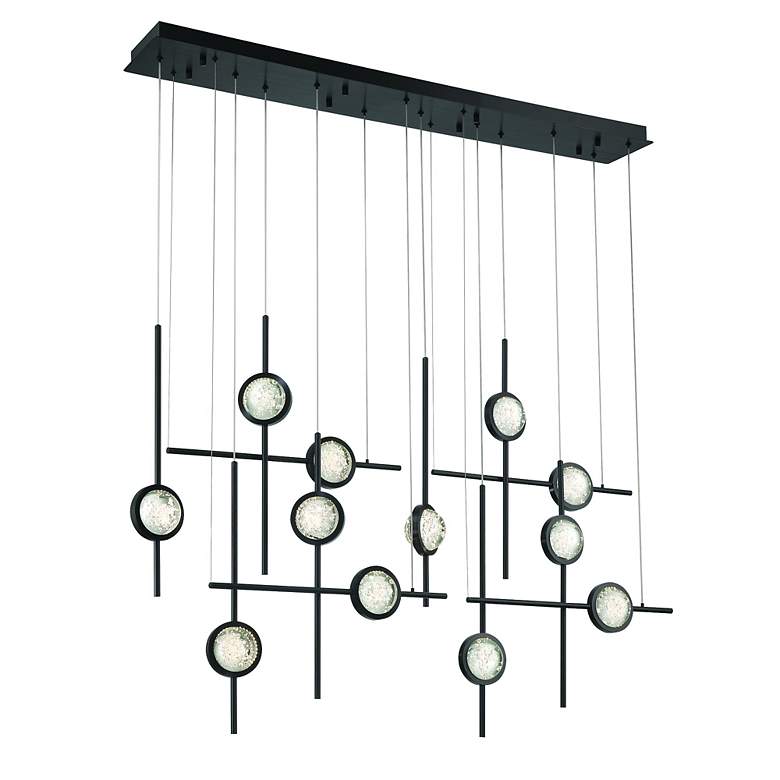 Image 3 Eurofase Barletta 53" LED Chandelier Black more views